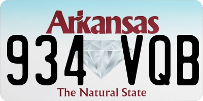 AR license plate 934VQB