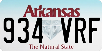 AR license plate 934VRF