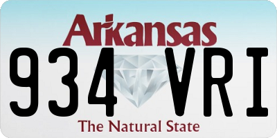 AR license plate 934VRI