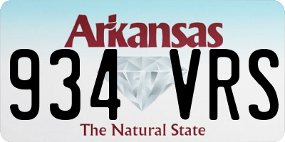 AR license plate 934VRS