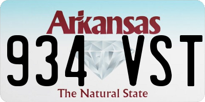 AR license plate 934VST