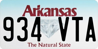 AR license plate 934VTA