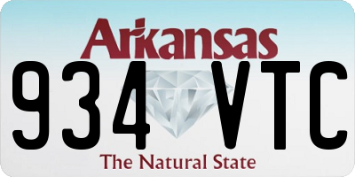 AR license plate 934VTC