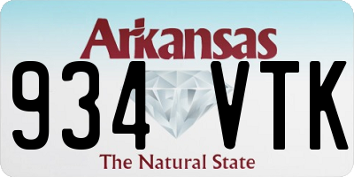 AR license plate 934VTK