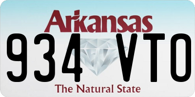 AR license plate 934VTO
