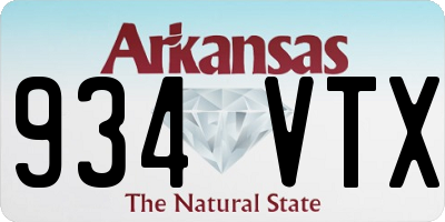 AR license plate 934VTX