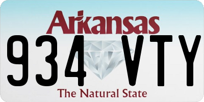 AR license plate 934VTY