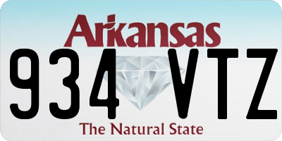 AR license plate 934VTZ