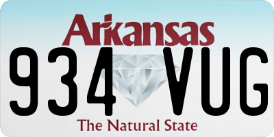 AR license plate 934VUG