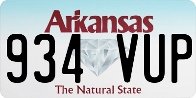 AR license plate 934VUP