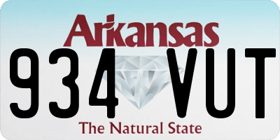 AR license plate 934VUT