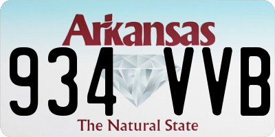 AR license plate 934VVB