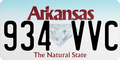 AR license plate 934VVC