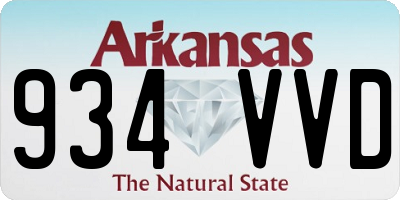 AR license plate 934VVD