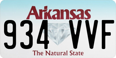AR license plate 934VVF