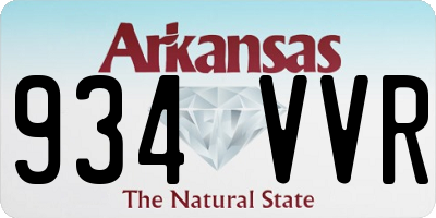 AR license plate 934VVR