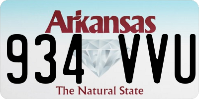 AR license plate 934VVU