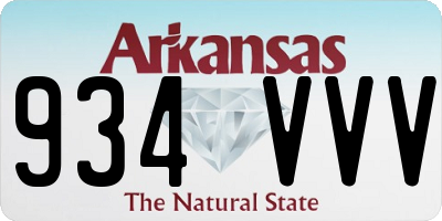 AR license plate 934VVV