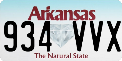 AR license plate 934VVX