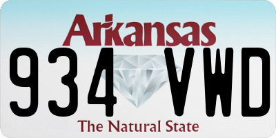 AR license plate 934VWD