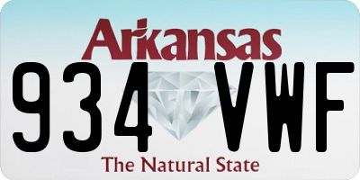 AR license plate 934VWF