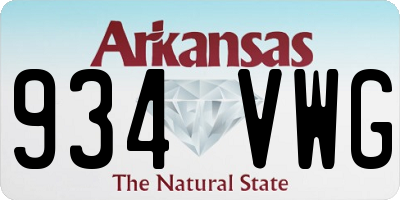 AR license plate 934VWG