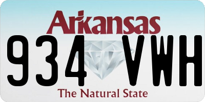 AR license plate 934VWH