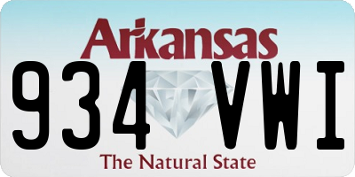 AR license plate 934VWI