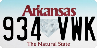 AR license plate 934VWK