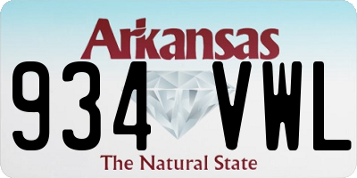 AR license plate 934VWL