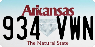 AR license plate 934VWN