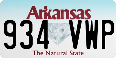 AR license plate 934VWP
