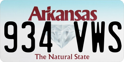 AR license plate 934VWS