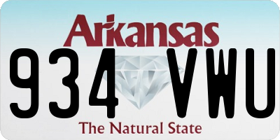 AR license plate 934VWU