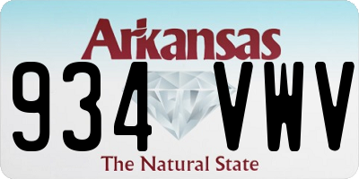 AR license plate 934VWV
