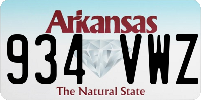 AR license plate 934VWZ