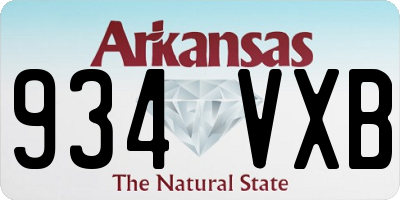 AR license plate 934VXB