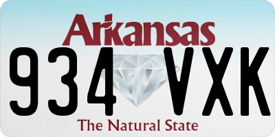 AR license plate 934VXK