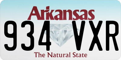 AR license plate 934VXR
