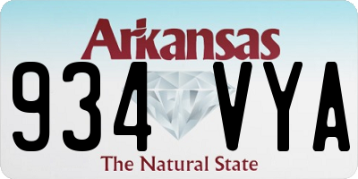 AR license plate 934VYA