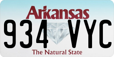 AR license plate 934VYC
