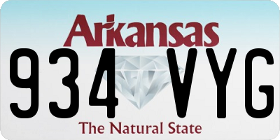 AR license plate 934VYG