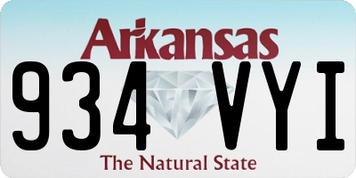 AR license plate 934VYI