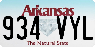 AR license plate 934VYL