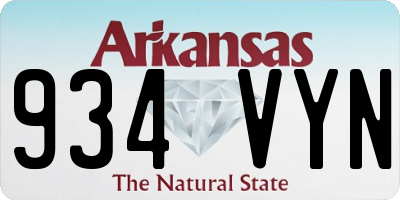 AR license plate 934VYN