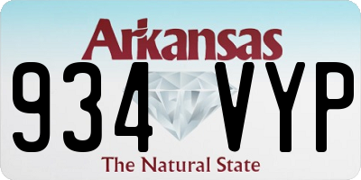 AR license plate 934VYP