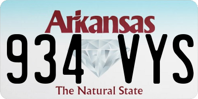 AR license plate 934VYS