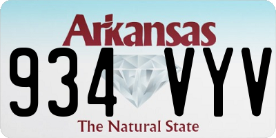 AR license plate 934VYV
