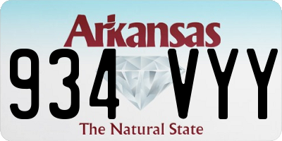 AR license plate 934VYY