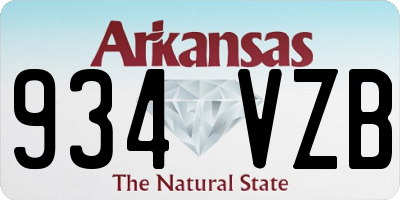 AR license plate 934VZB